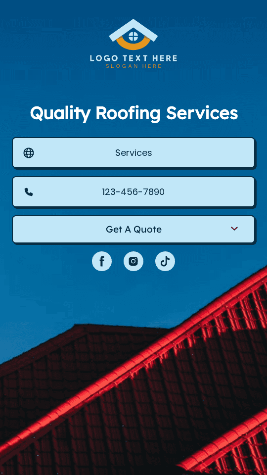 Professional Roofing Services Link in Bio Preview