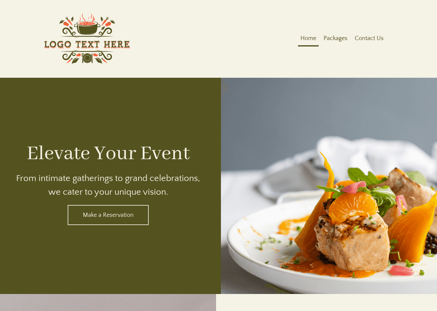 Catering Service Website Preview