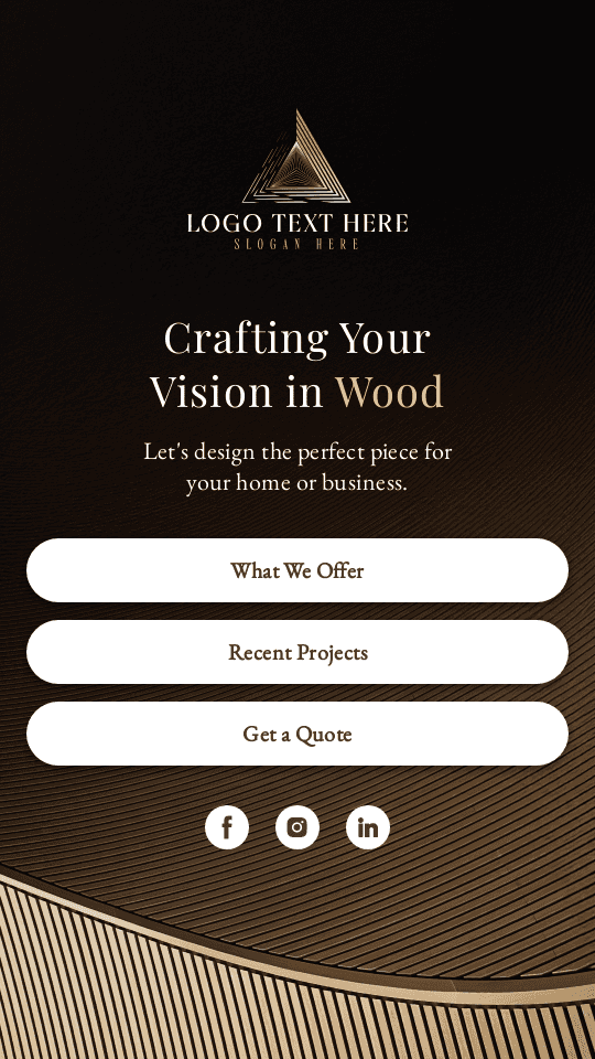 Professional Woodworking Service Link in Bio Preview