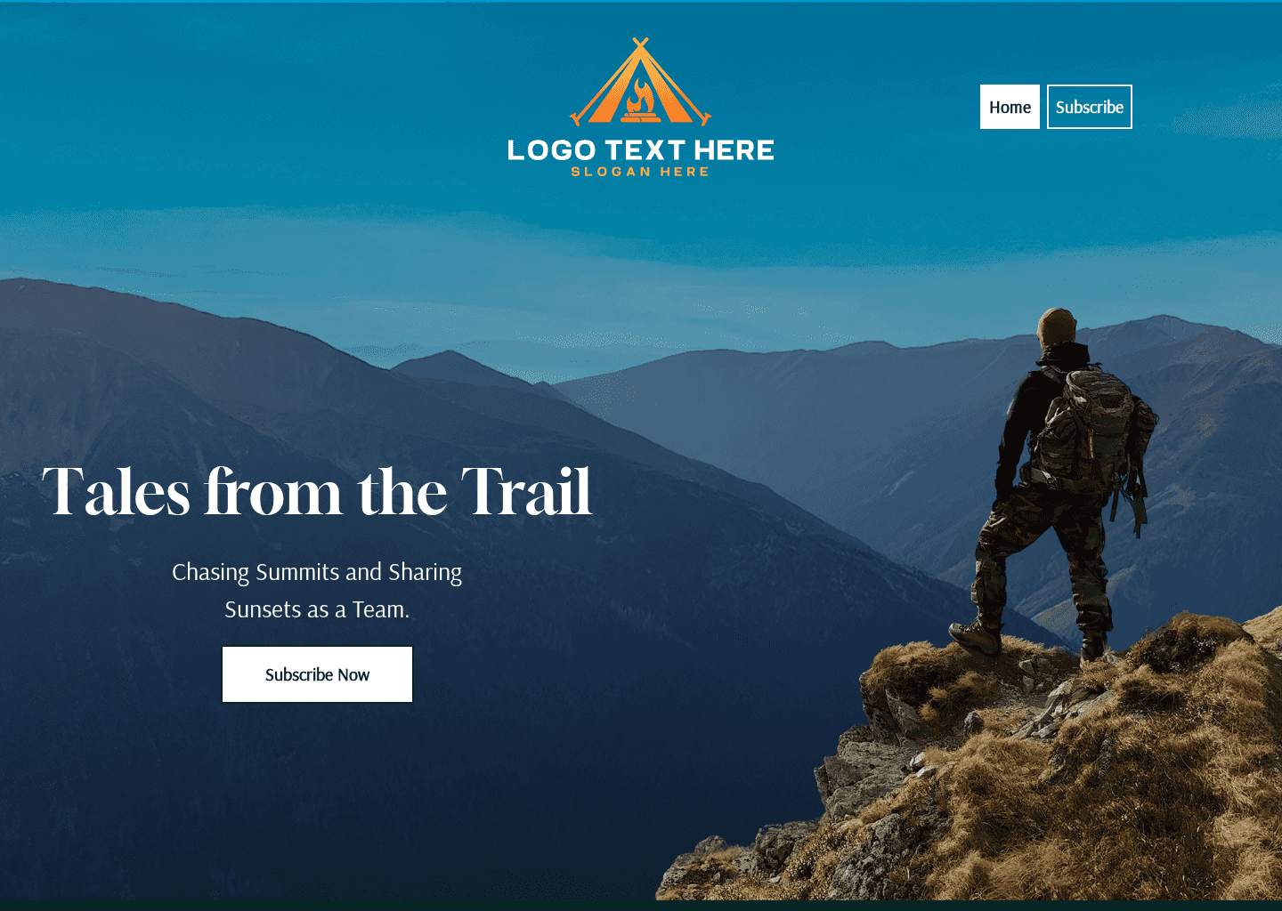 Hiking Squad Blog Website Preview