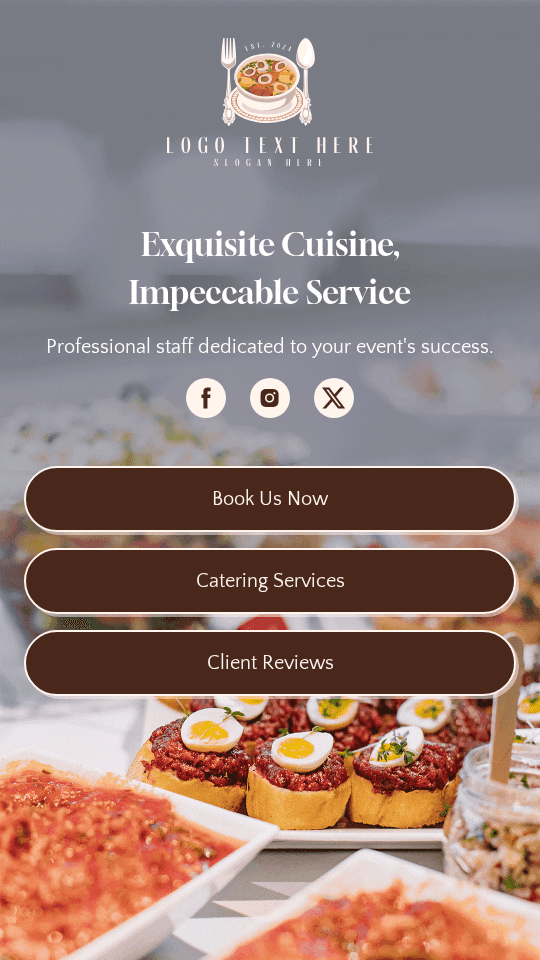 Gourmet Event Catering Link in Bio