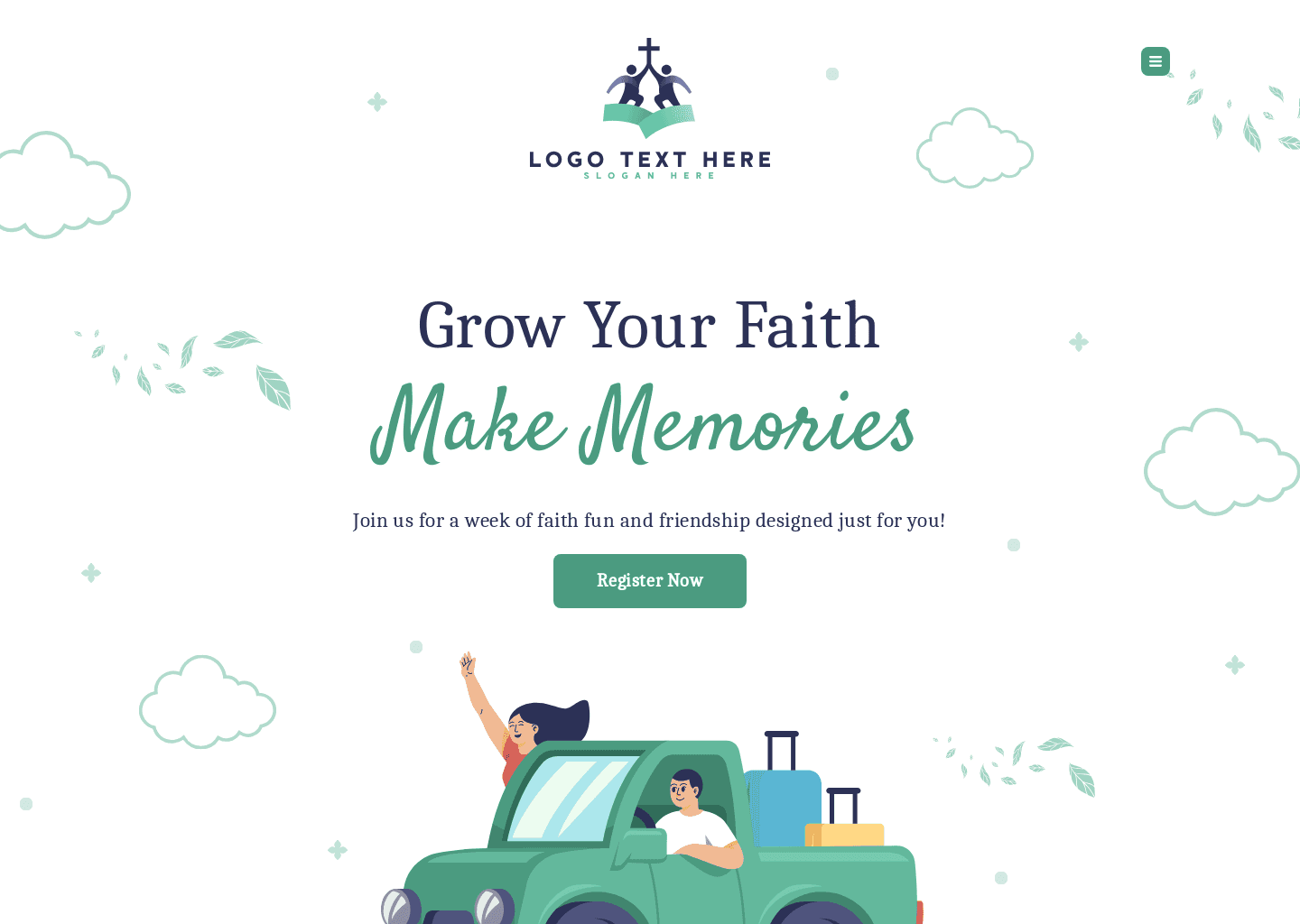 Church Youth Camp Website Preview