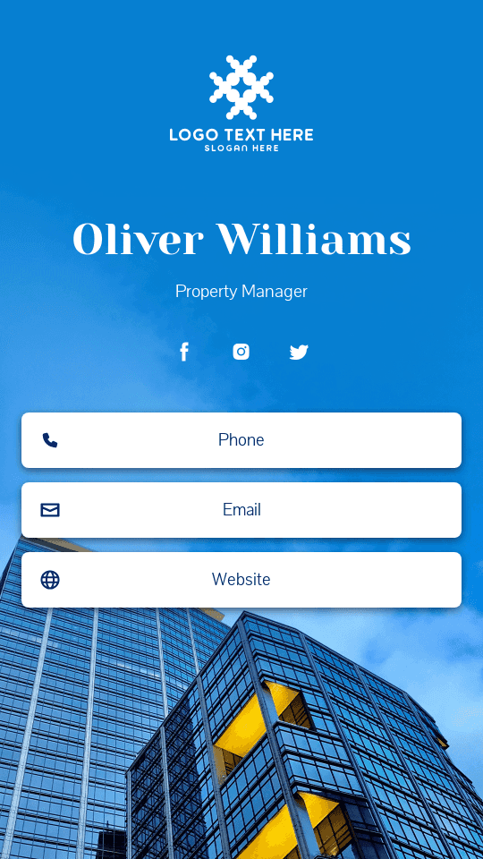 Residence Property Manager Digital Business Card