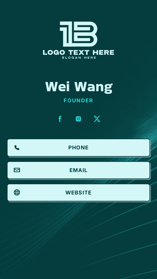 Business Entrepreneurship Founder Digital Business Card Preview