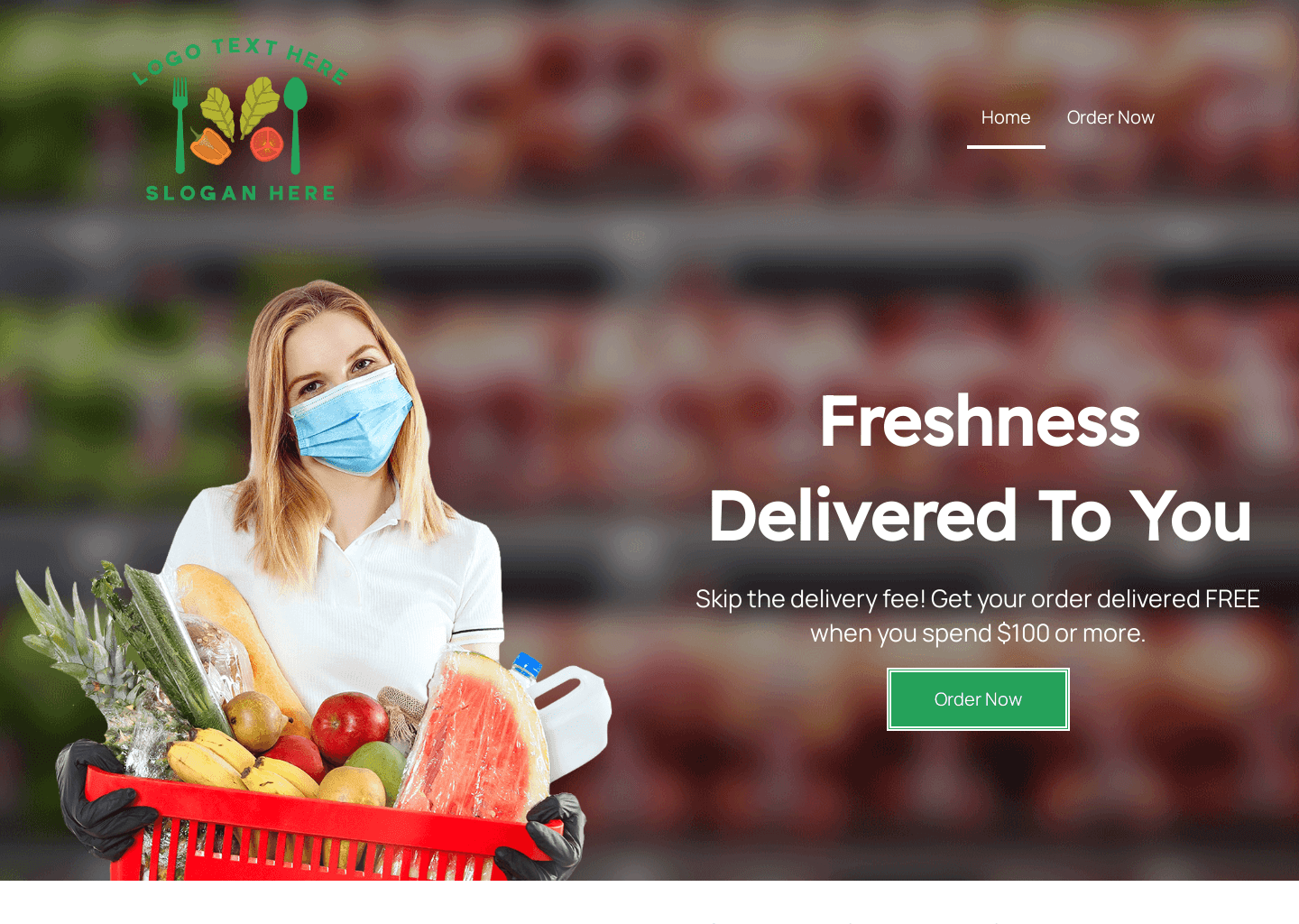 Food Grocery Delivery Website Preview