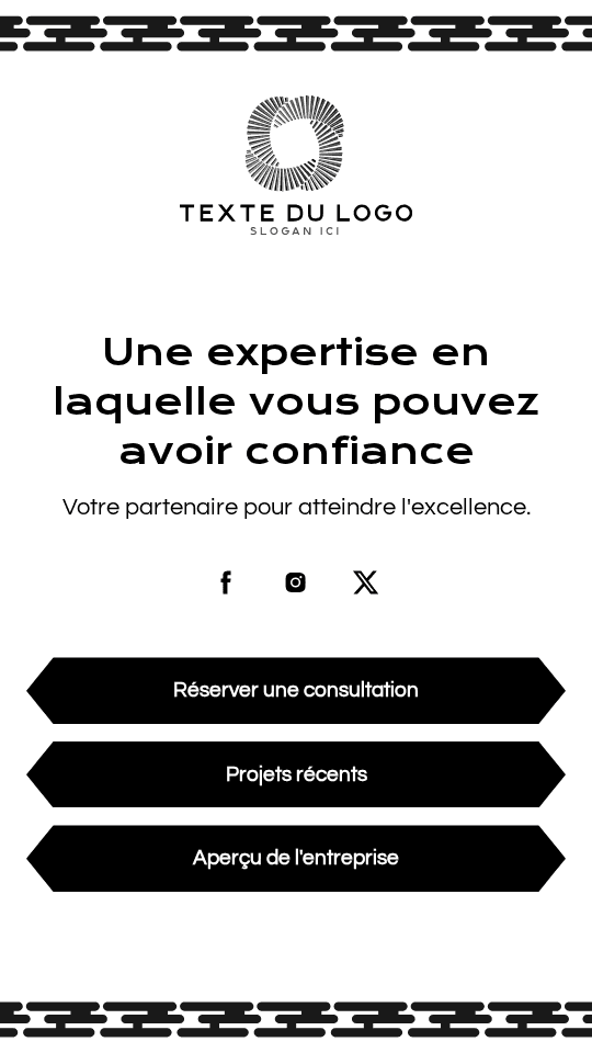 Portefeuille d'affaires d'entreprise Link in Bio Preview