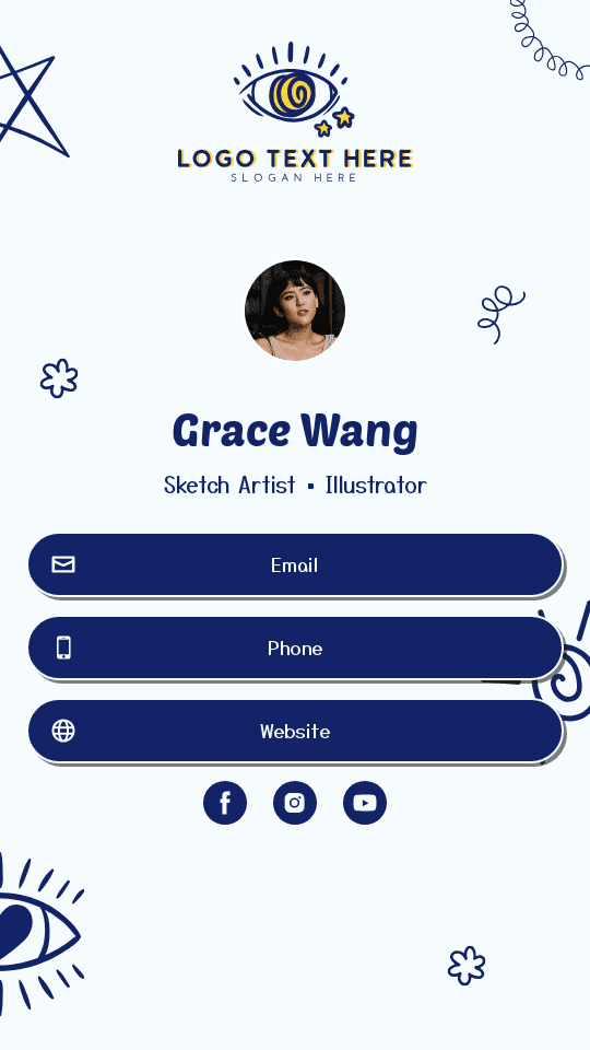 Sketch Artist Digital Business Card