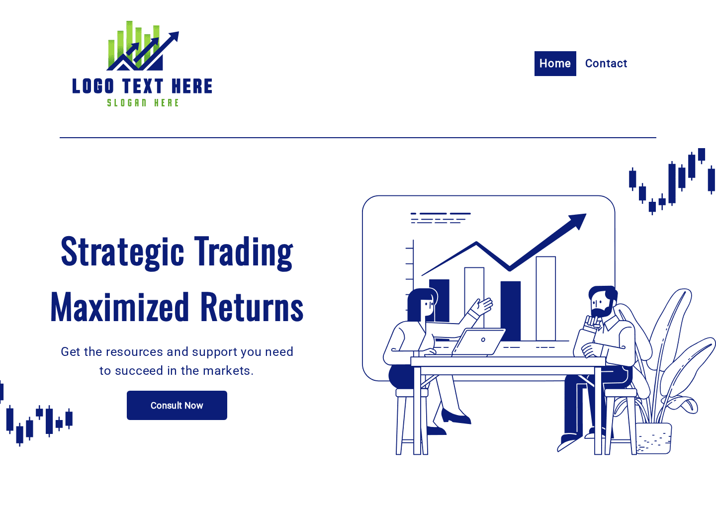 Finance Trading Solution Website Preview