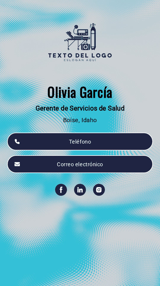 Gerente de Servicios de Salud Digital Business Card
