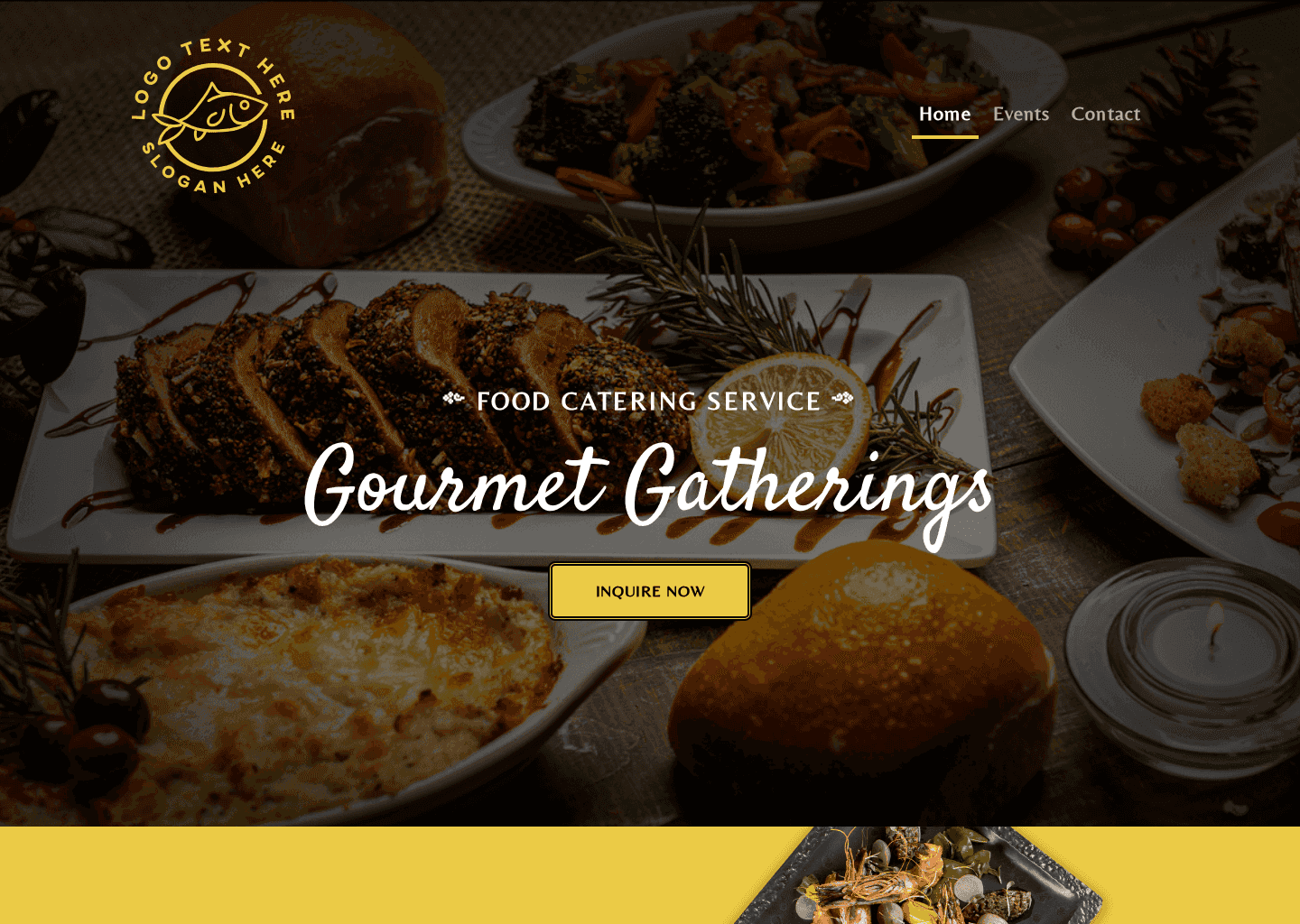 Professional Catering Service Website Preview