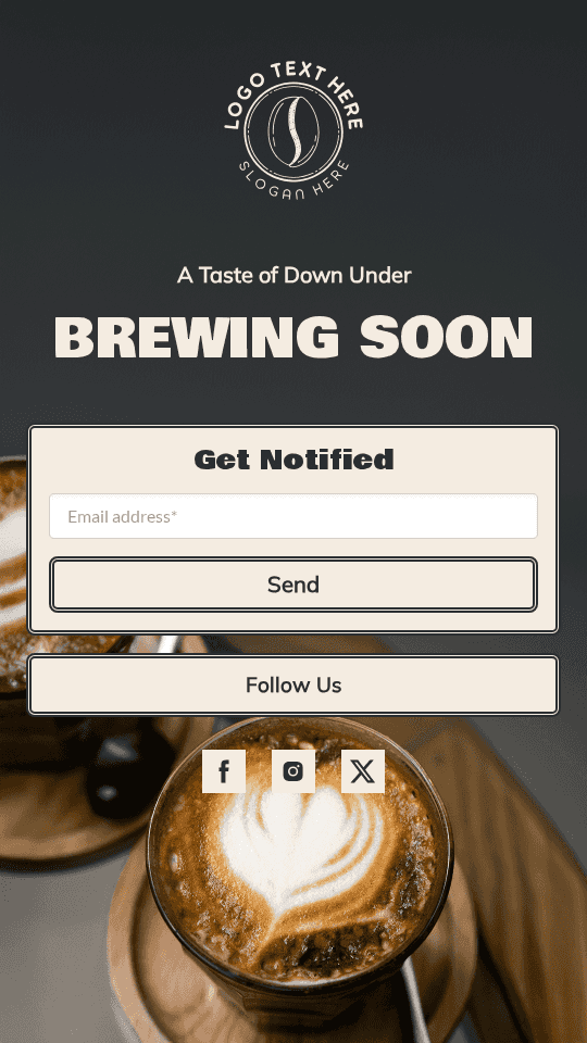 Australian Cafe Launch Link in Bio Preview