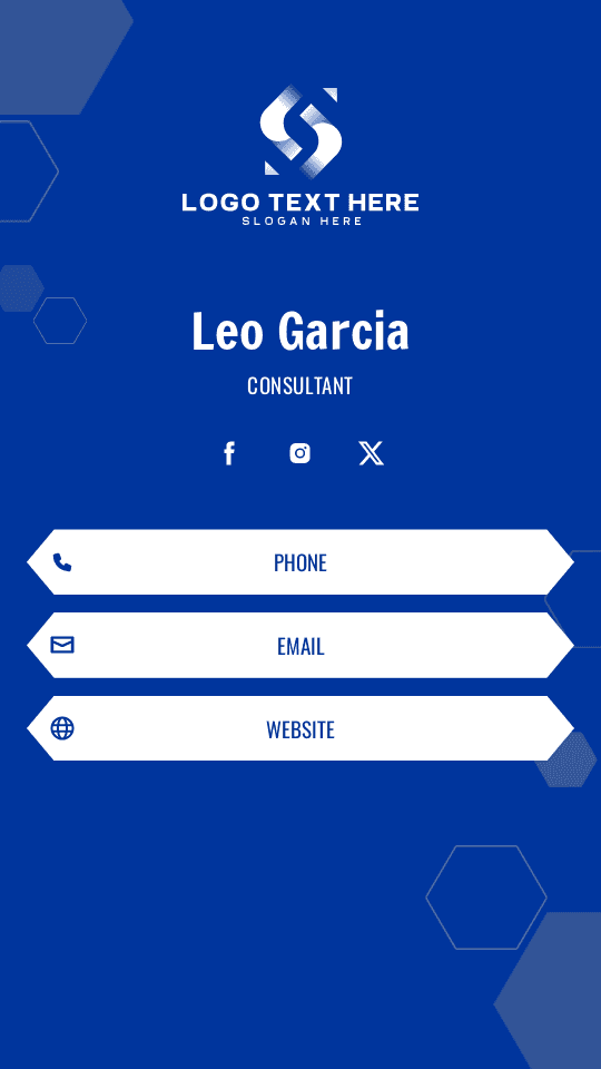 Generic Entrepreneur Consultant Digital Business Card Preview