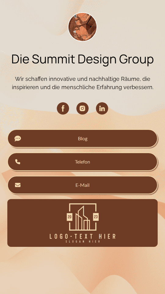 Minimale Architekturfirma Link in Bio