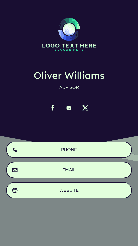 Corporate Commercial Firm Digital Business Card Preview