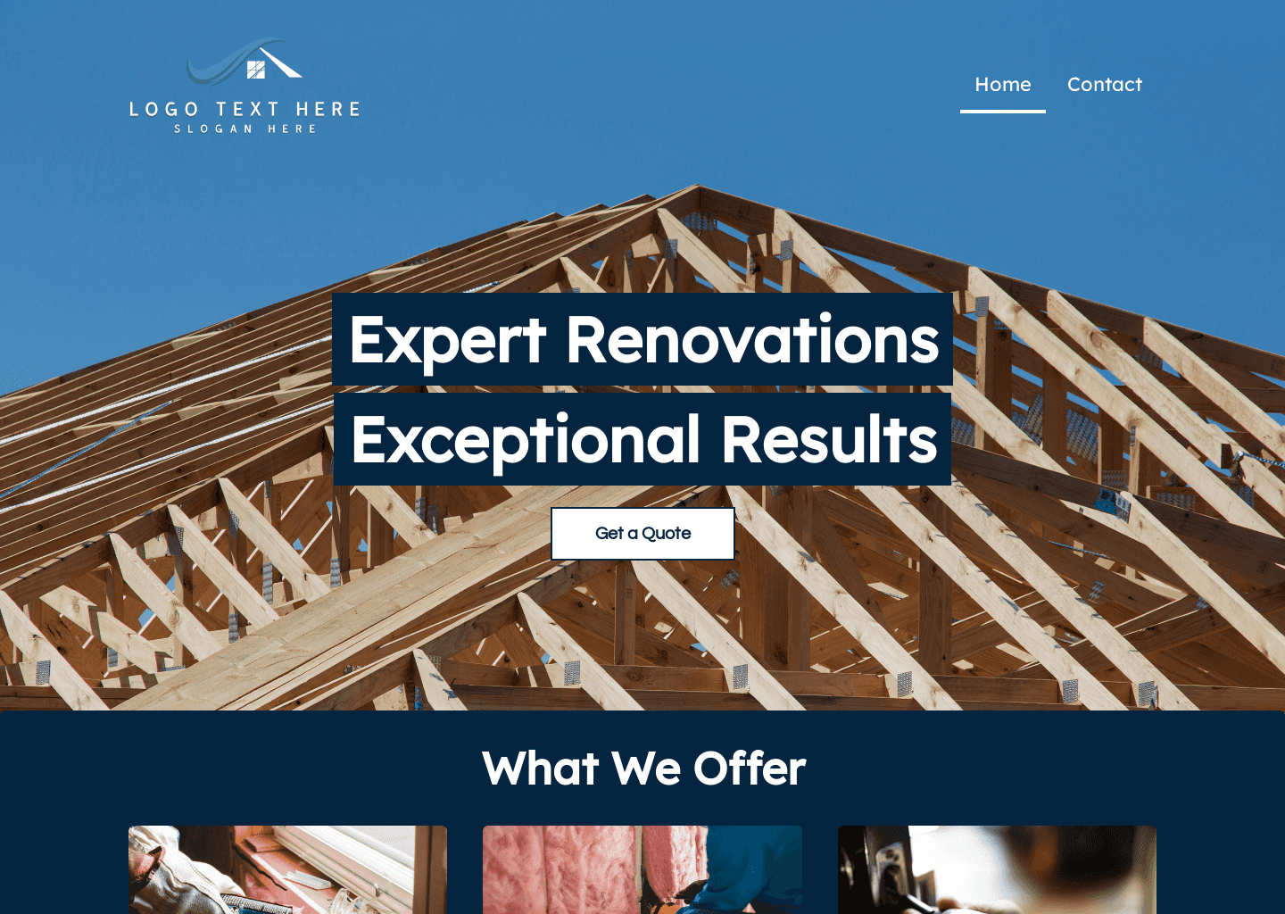 Home Renovation Service Website