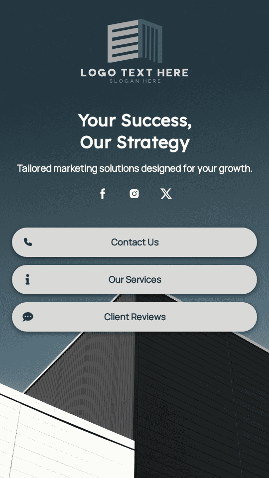 Corporate Marketing Firm Link in Bio Preview