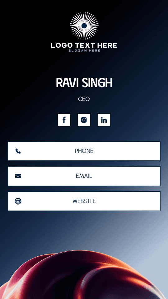 Corporate Enterprise Advisor Digital Business Card Preview