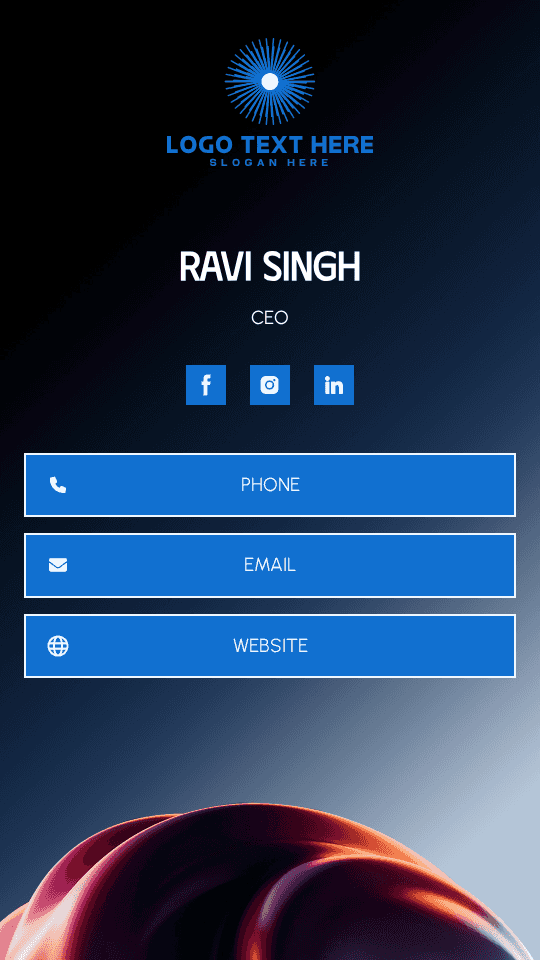 Corporate Enterprise Advisor Digital Business Card Preview