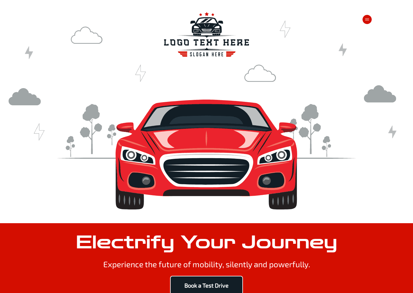 Premium Electric Vehicle  Website Preview