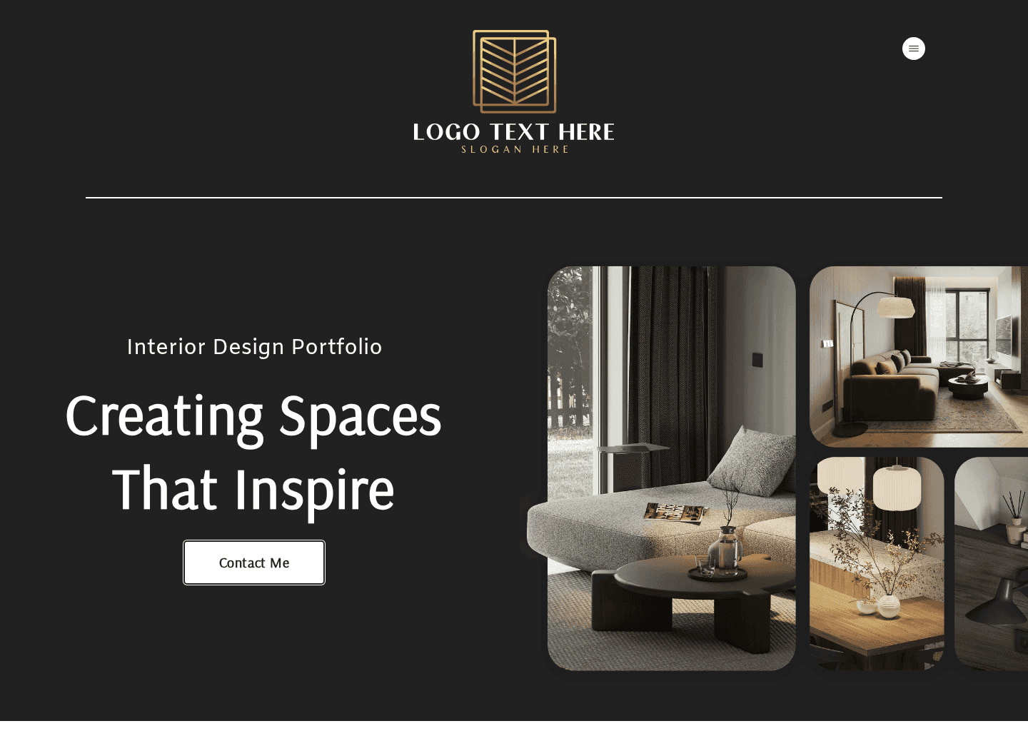 Interior Designer Portfolio Website Preview