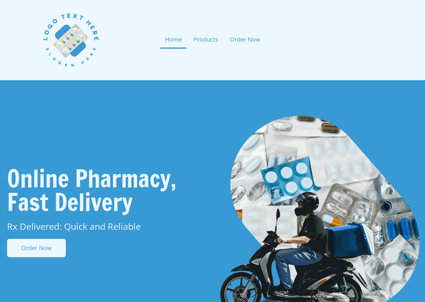 Medical Delivery Service Website Preview