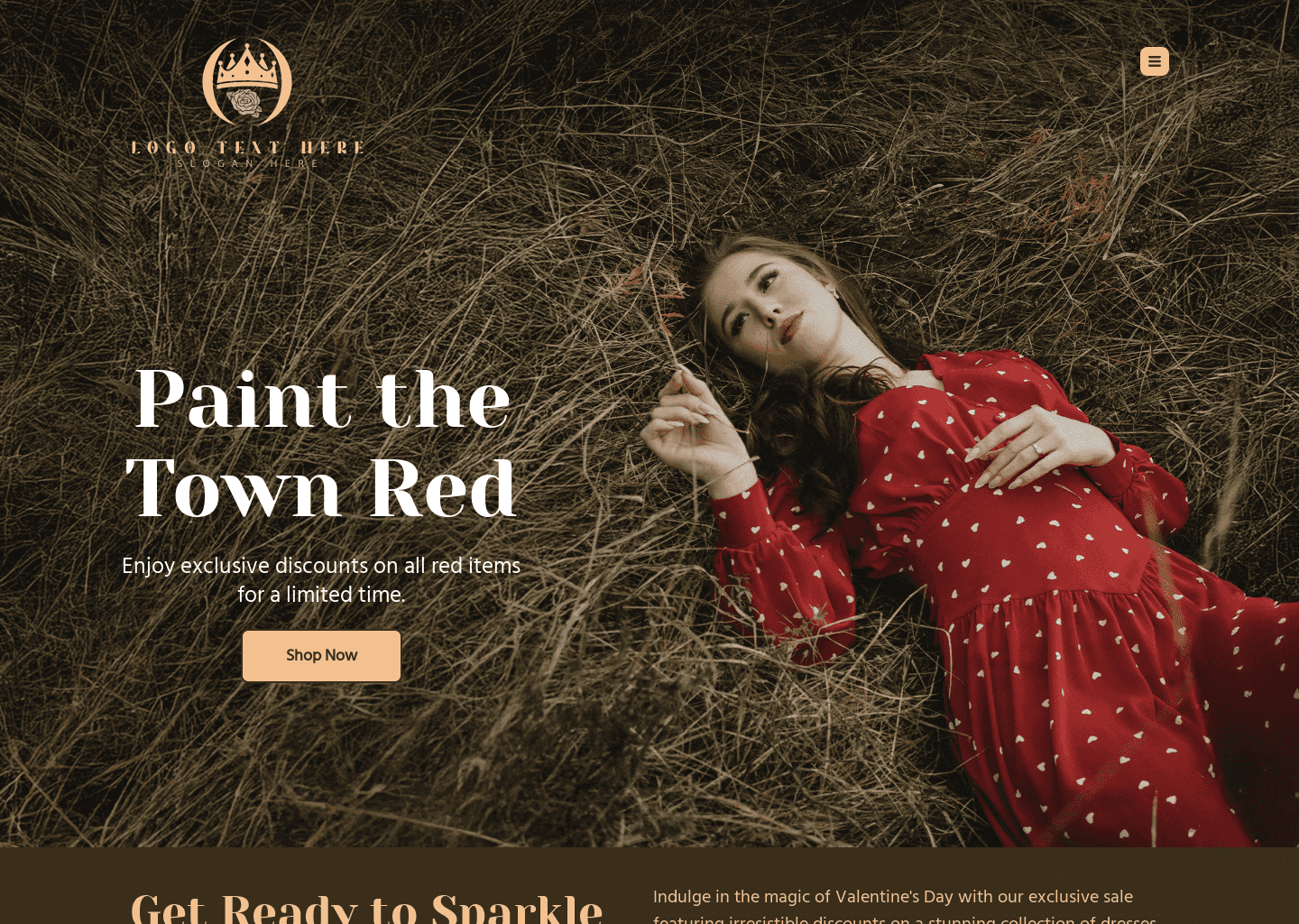 Valentines Day Sale Website Preview