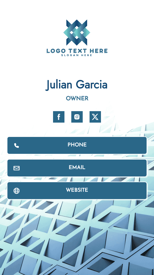 Business Venture Owner Digital Business Card Preview