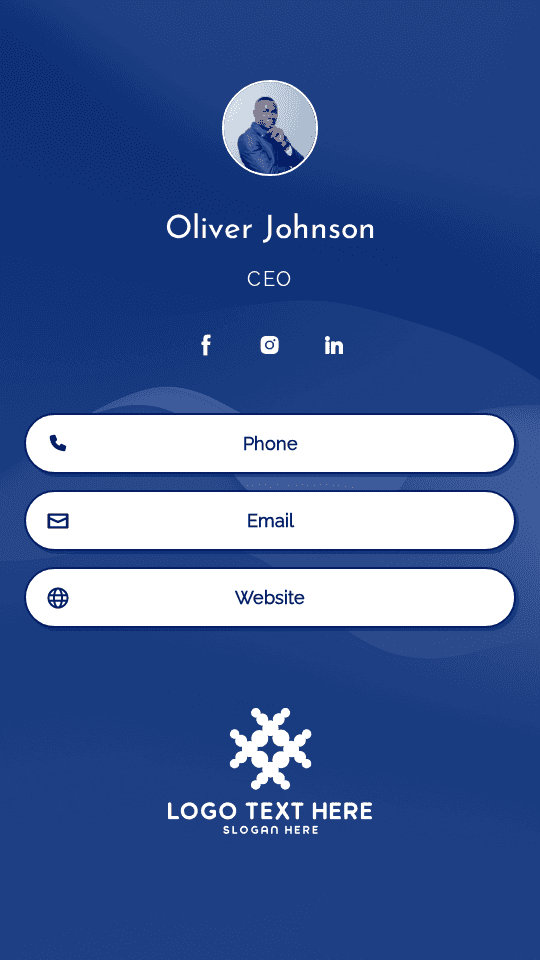 Business Executive Officer Digital Business Card Preview