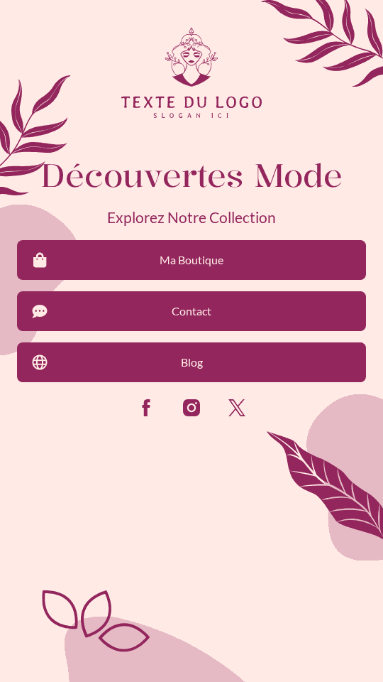 Mode Élégante Affaires Link in Bio Preview