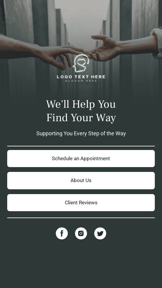 Mental Health Therapy Bio link template