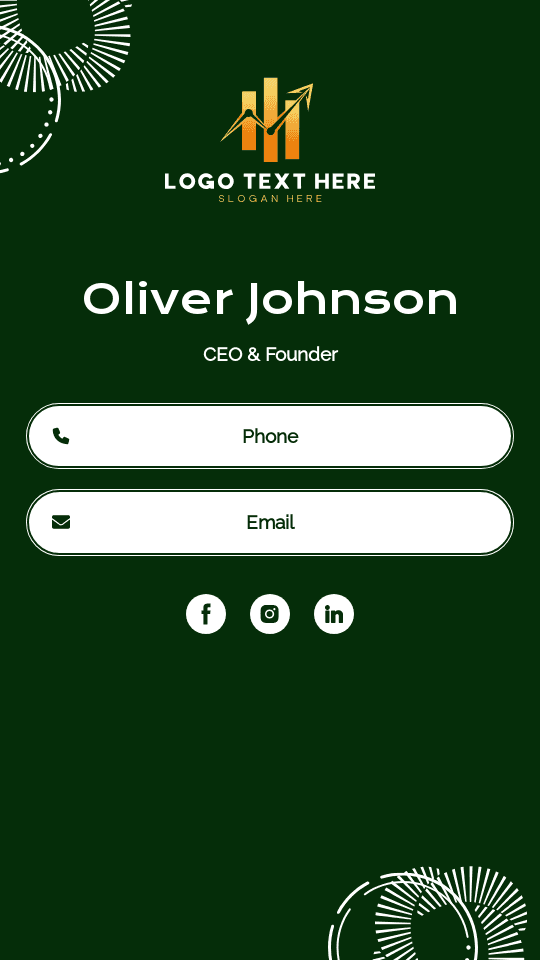 Accounting Firm CEO Digital Business Card Preview