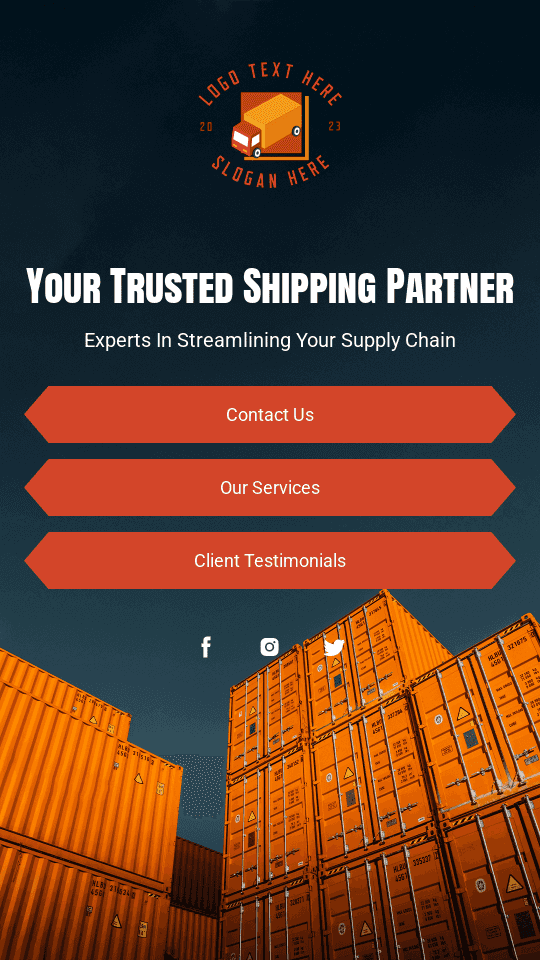 Cargo Transportation Truck Link in Bio Preview