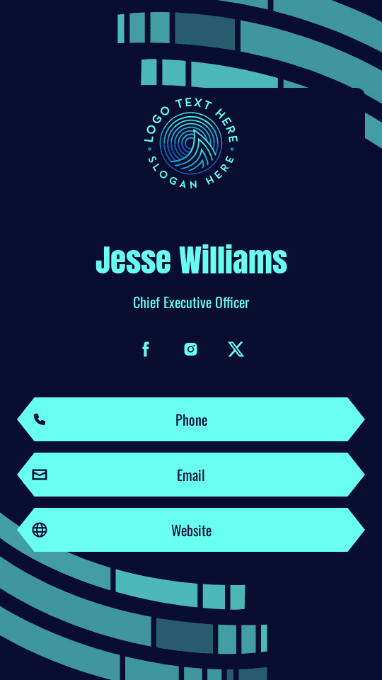 Modern Enterprise CEO Digital Business Card Preview