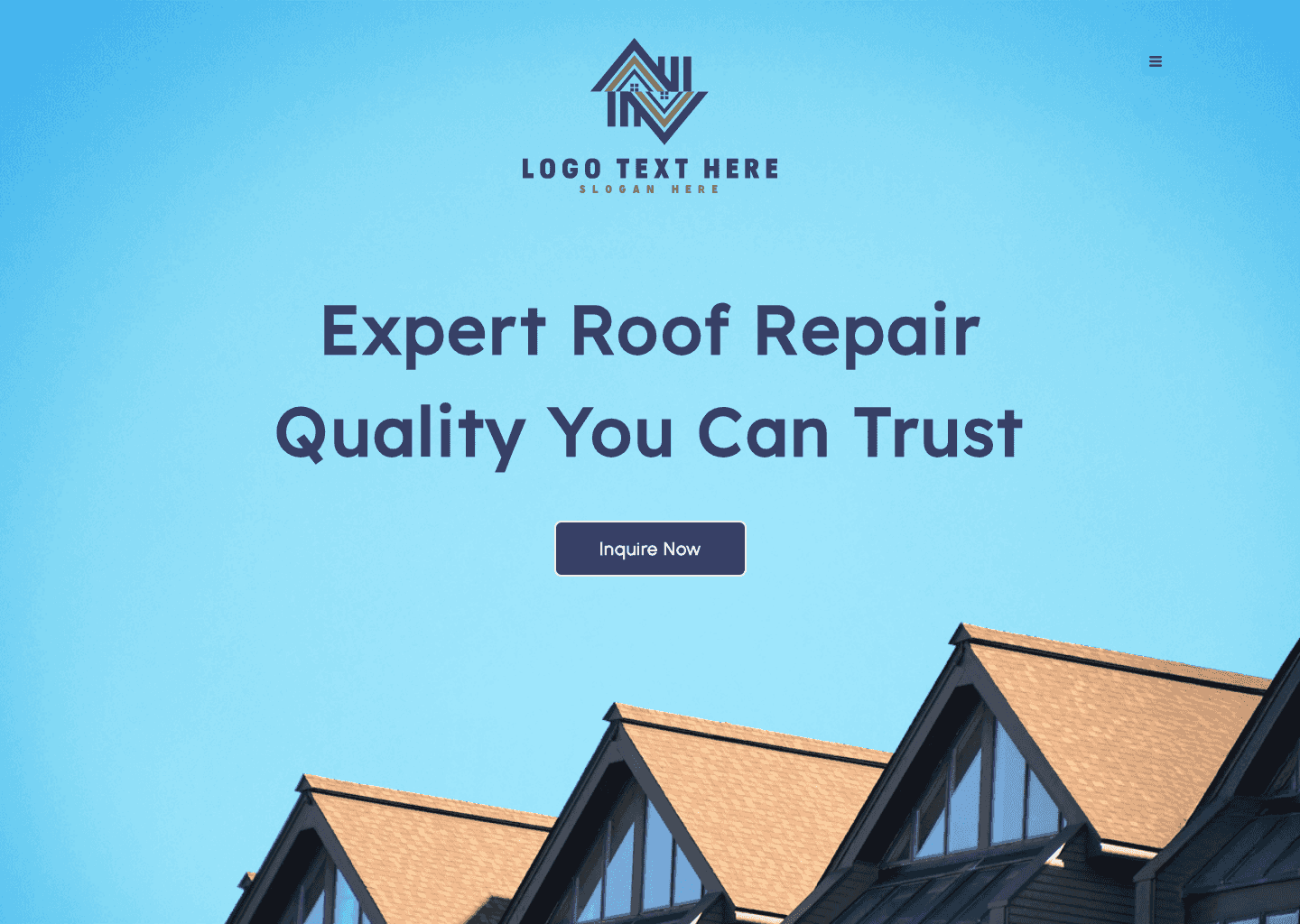 Roofing Repair Specialist Website