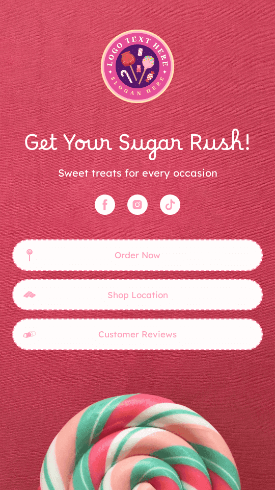 Sweet Candy Shop Link in Bio Preview