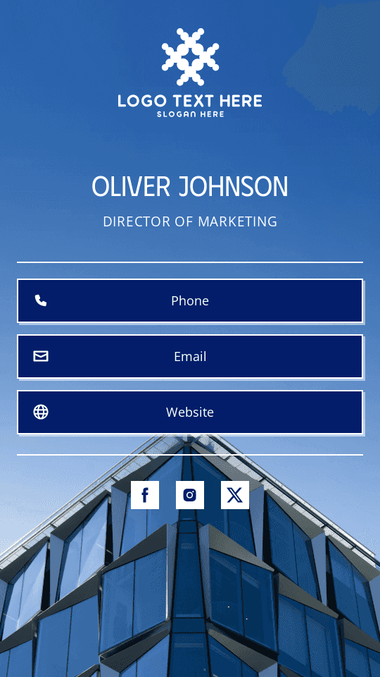 Corporate Marketing Director Digital Business Card Preview