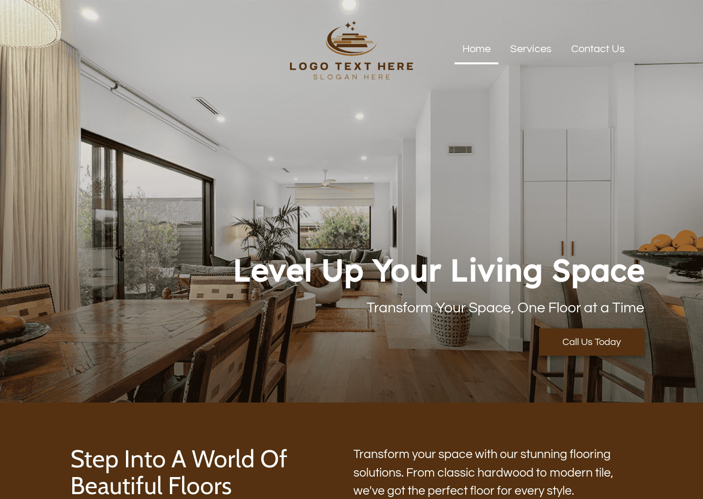 Construction Flooring Contractor Website