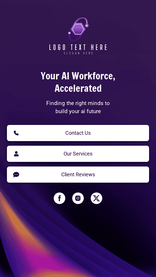 Digital AI Recruitment Link in Bio Preview