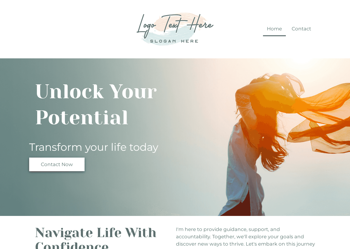 Wellness Life Coach Website Preview