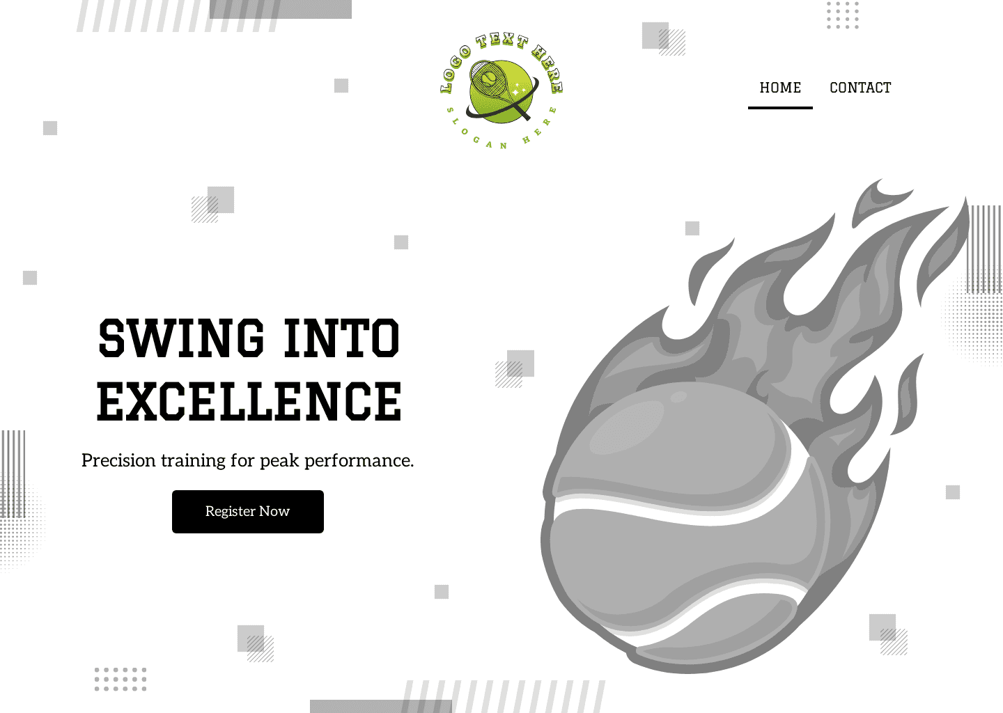 Tennis Sports Clinic Website Preview