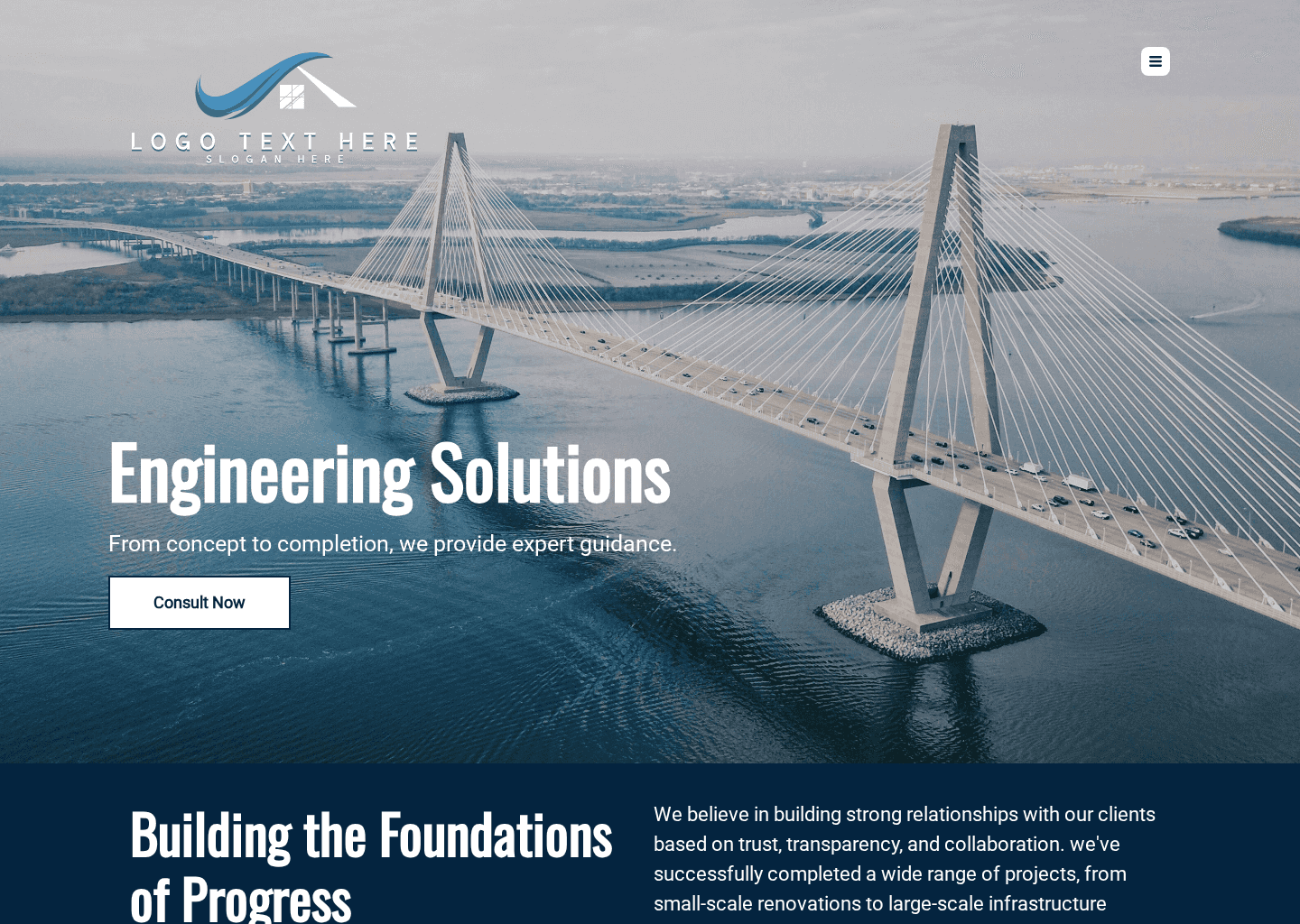 Civil Engineering Service Website Preview