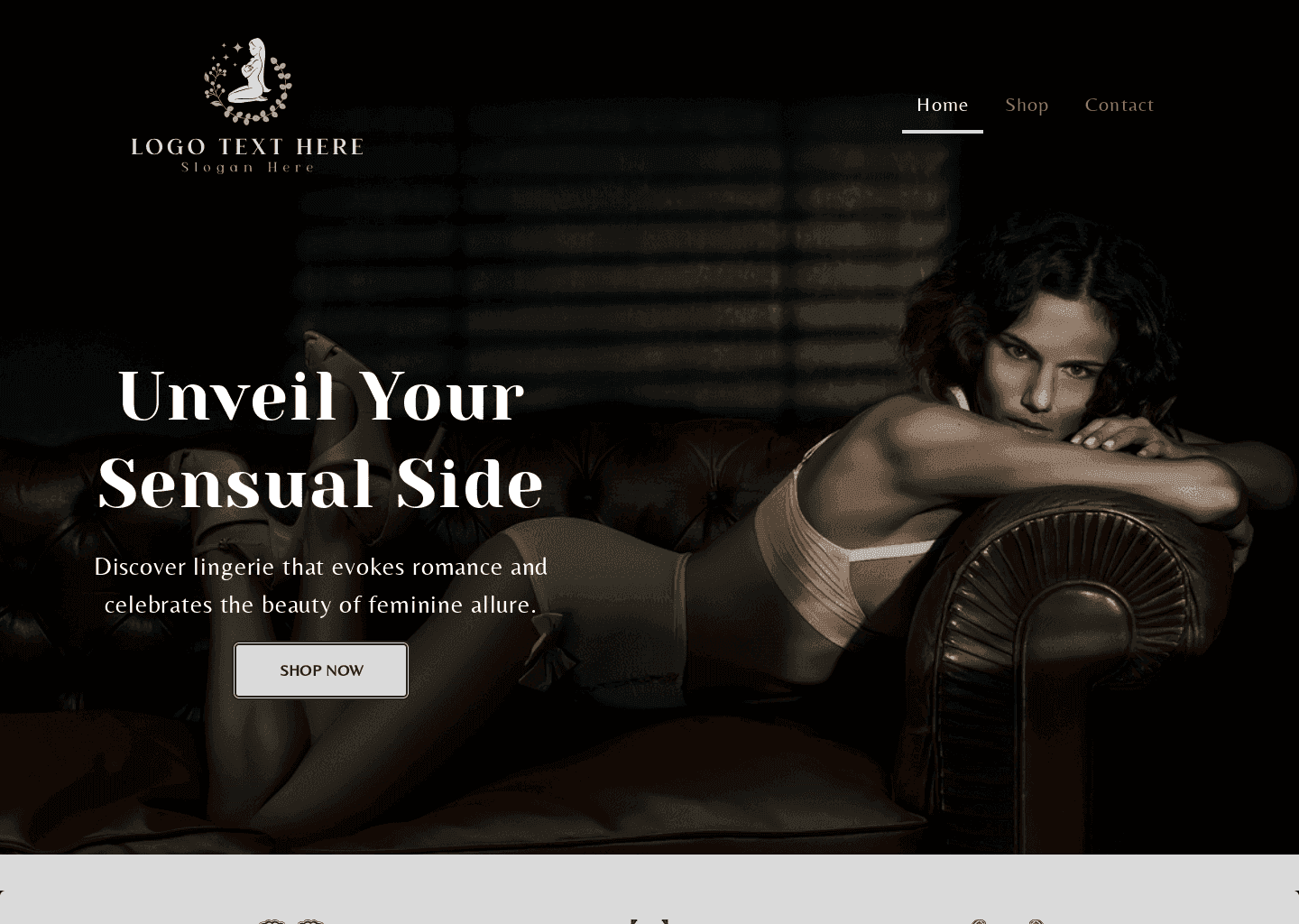 Lingerie Collection Boutique Website Preview