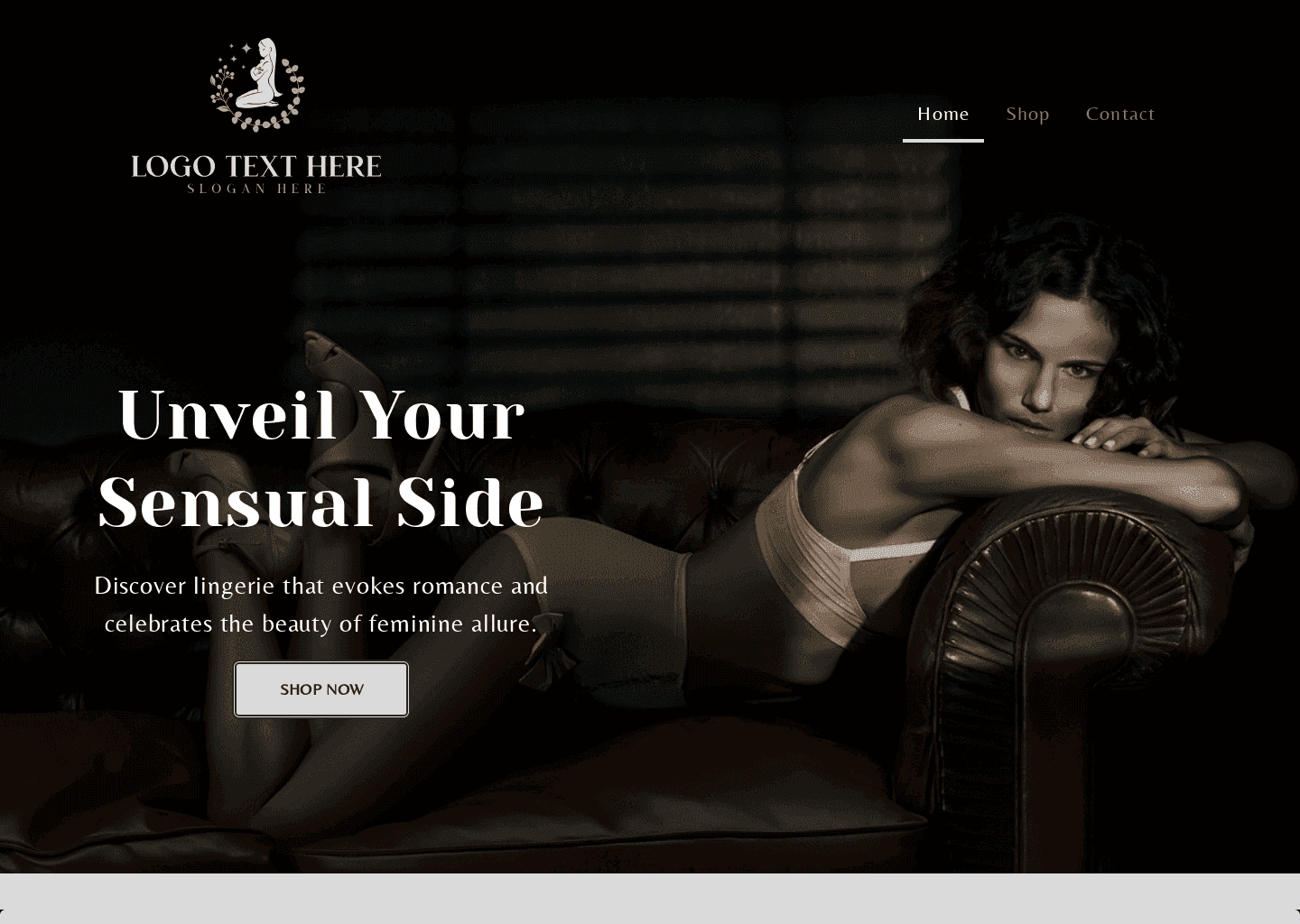 Lingerie Collection Boutique Website Preview