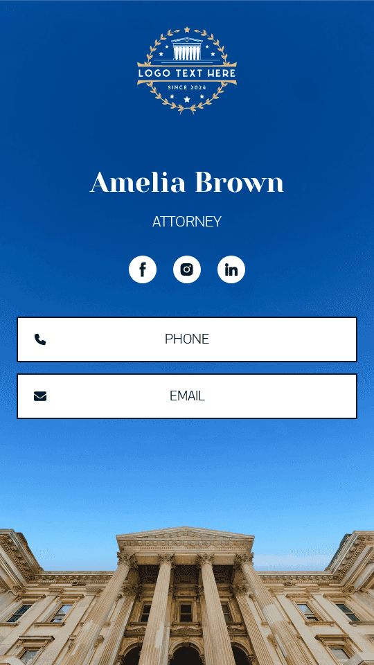 Legal Notary Attorney Digital Business Card Preview