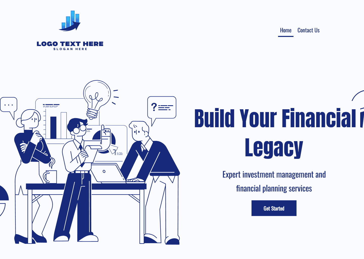 Financial Investment Management  Website Preview