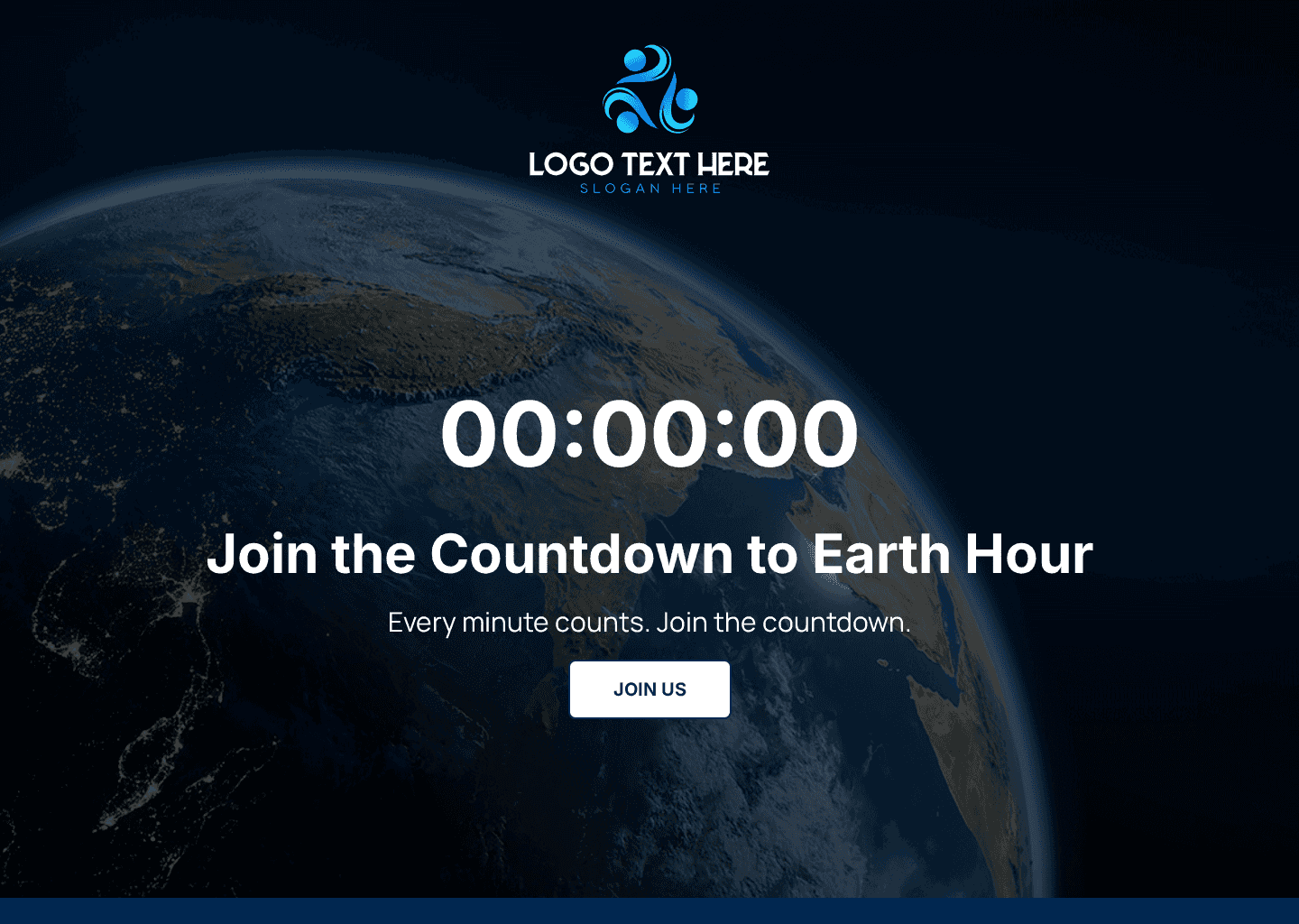 Earth Hour Countdown Website Preview