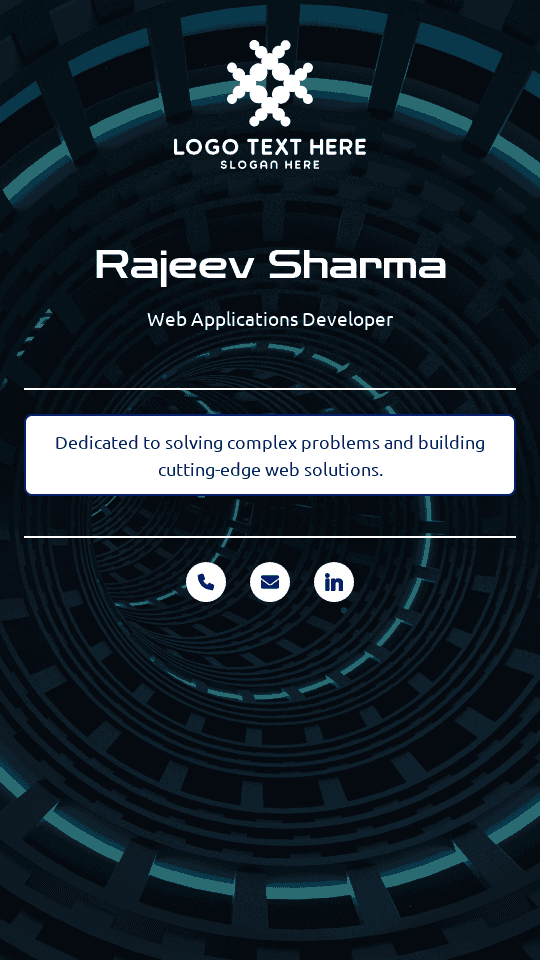 Web Applications Developer Digital Business Card