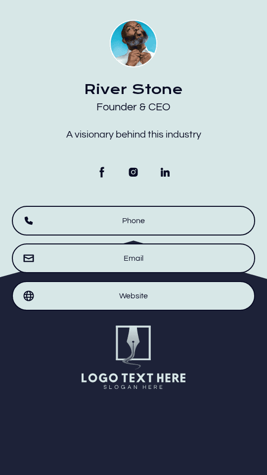 Generic Professional Founder  Digital Business Card Preview