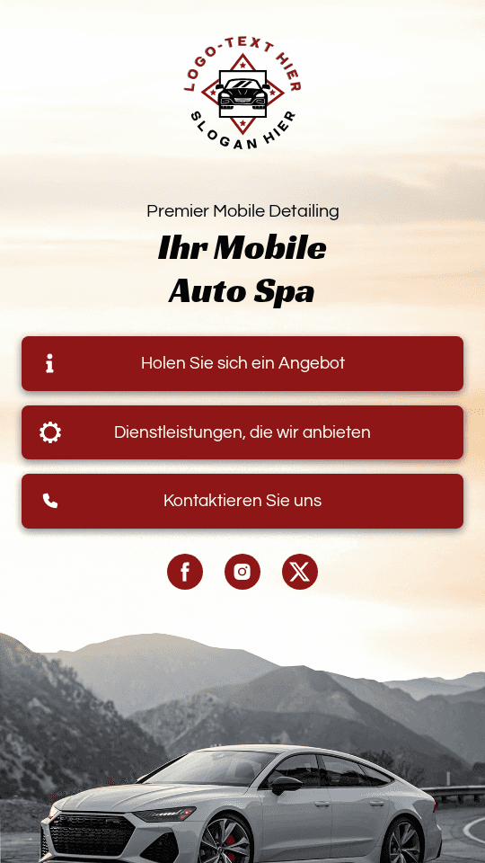 Mobiler Autoservice Link in Bio