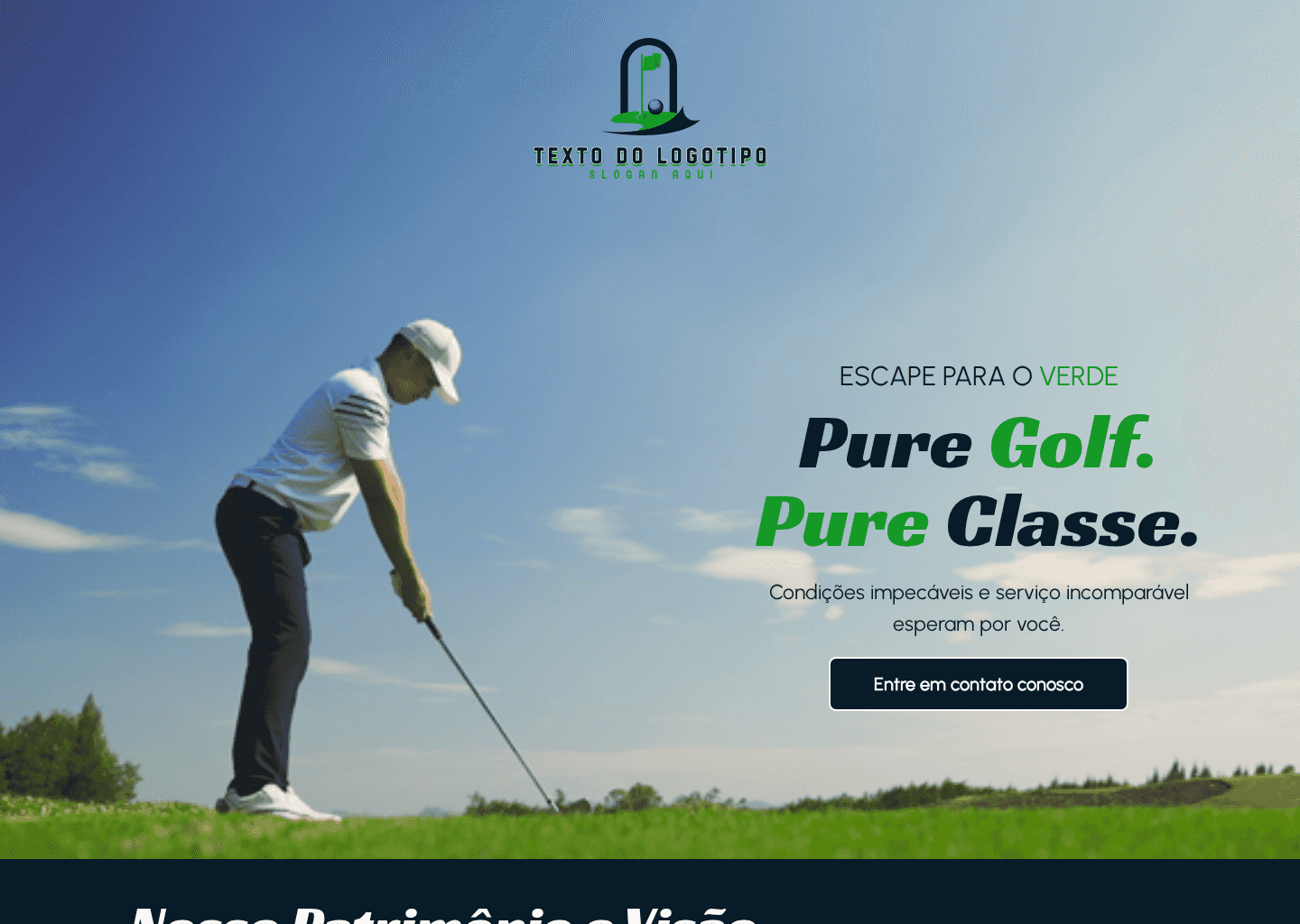 Clube de Golfe do Atleta Website Preview
